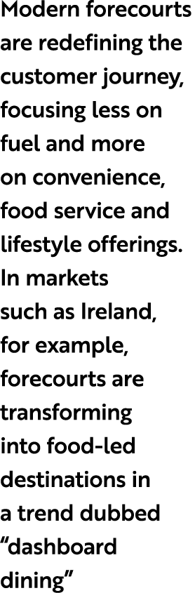 Modern forecourts are redefining the customer journey, focusing less on fuel and more on convenience, food service an...