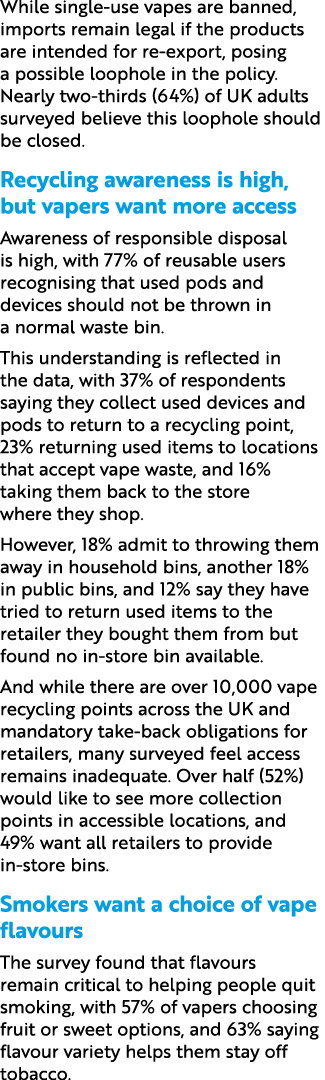 While single use vapes are banned, imports remain legal if the products are intended for re export, posing a possible...