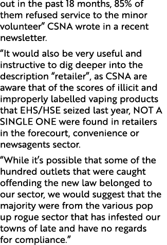 out in the past 18 months, 85% of them refused service to the minor volunteer” CSNA wrote in a recent newsletter. “It...