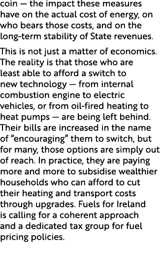 coin — the impact these measures have on the actual cost of energy, on who bears those costs, and on the long term st...
