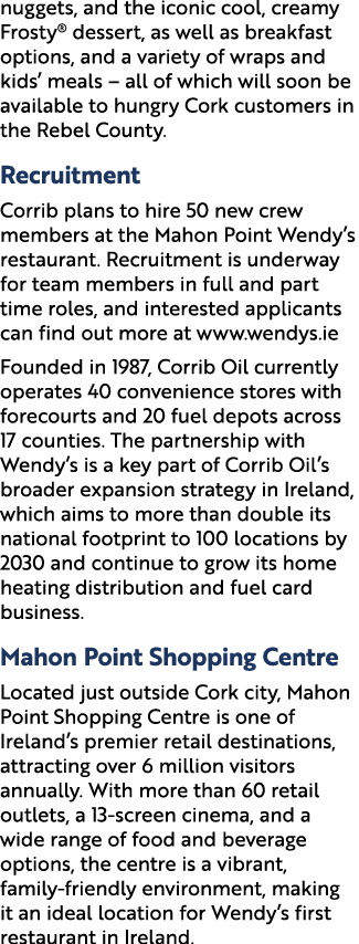 nuggets, and the iconic cool, creamy Frosty® dessert, as well as breakfast options, and a variety of wraps and kids’ ...