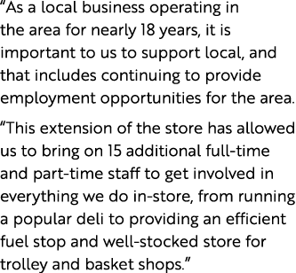 “As a local business operating in the area for nearly 18 years, it is important to us to support local, and that incl...