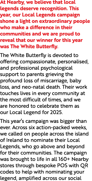 At Nearby, we believe that local legends deserve recognition. This year, our Local Legends campaign shone a light on ...