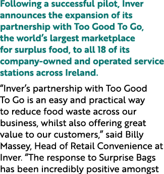 Following a successful pilot, Inver announces the expansion of its partnership with Too Good To Go, the world’s large...