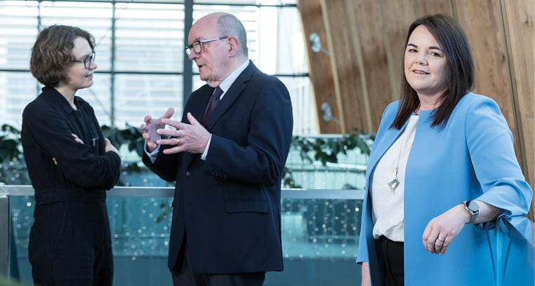 No Repro Fee 25/02/2025 The Food Safety Consultative Council of the Food Safety Authority of Ireland hosted its Open Meeting, “AI in Food Safety: Innovation, Risks, and Opportunities," at the Gibson Hotel, Dublin, today (Tuesday, 25th February), focusing on the role of Artificial Intelligence in food safety. Bringing together key professionals, thought leaders, and experts in AI and food safety, the event explored real-world applications of AI technologies such as machine learning, predictive modelling, and computer vision in enhancing food safety systems and mitigating risks across the agri-food industry. Dr Pamela Byrne, CEO Food Safety Authority of Ireland (R)and Dave Lang, Deputy Chair, Food Safety Consultative Council and Elske van der Vaart, Netherlands Food And Consumer Product Safety Authority.(L). Peter Houlihan/Coalesce For more information: Norman Pratt, Kano Communications 0861518921