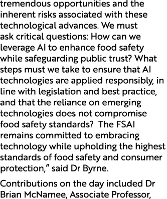 tremendous opportunities and the inherent risks associated with these technological advances. We must ask critical qu...