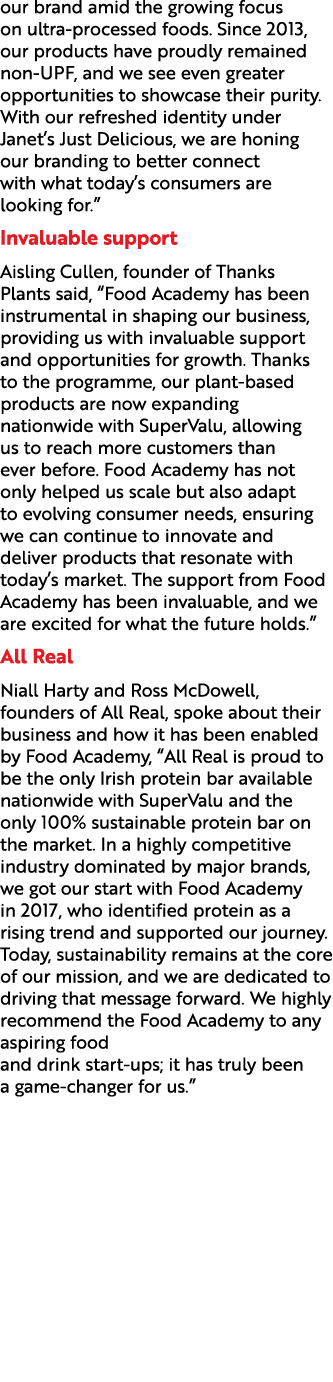 our brand amid the growing focus on ultra processed foods. Since 2013, our products have proudly remained non UPF, an...