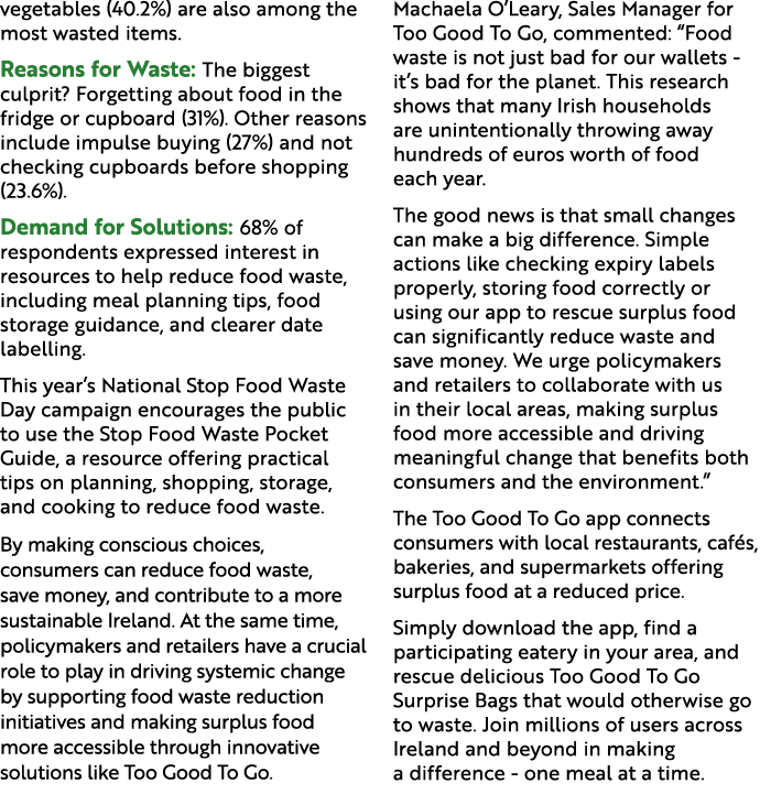 vegetables (40.2%) are also among the most wasted items. Reasons for Waste: The biggest culprit? Forgetting about foo...