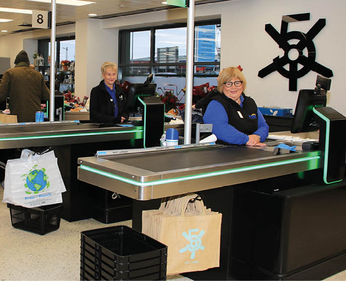 No delays at the check out in Fiveways.