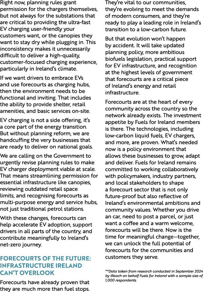 Right now, planning rules grant permission for the chargers themselves, but not always for the substations that are c...