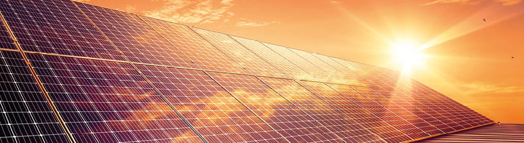 Solar panels reflect sparkling light direct From the sun ,Clean energy and environment. power full of natural energy.