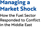 Managing a Market Shock How the Fuel Sector Responded to Conflict in the Middle East