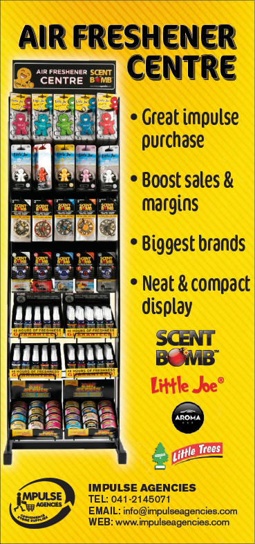 A yellow sign advertises a store called Air Freshener Centre. AI generated content