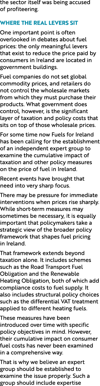 the sector itself was being accused of profiteering. Where the Real Levers Sit One important point is often overlooke...