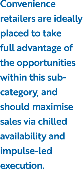 Convenience retailers are ideally placed to take full advantage of the opportunities within this sub category, and sh...