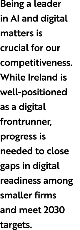 Being a leader in AI and digital matters is crucial for our competitiveness. While Ireland is well positioned as a di...