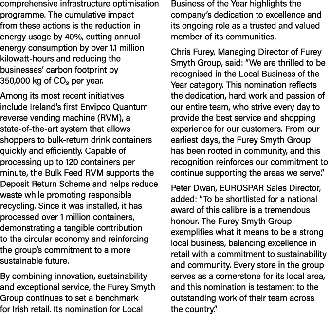 comprehensive infrastructure optimisation programme. The cumulative impact from these actions is the reduction in ene...