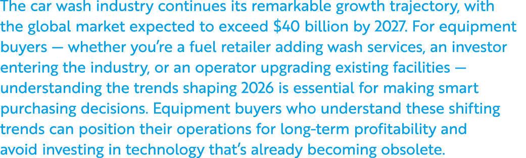 The car wash industry continues its remarkable growth trajectory, with the global market expected to exceed $40 billi...