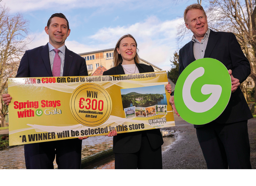 Three people are holding a sign that says “spring stays with Gog". AI generated content