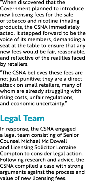 “When discovered that the Government planned to introduce new licensing fees for the sale of tobacco and nicotine inh...
