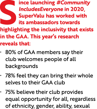 Since launching #Community IncludesEveryone in 2020, SuperValu has worked with its ambassadors towards highlighting t...