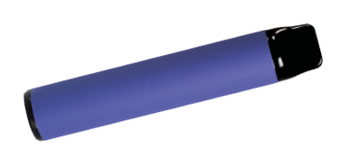 Purple Blue Colorful disposable electronic cigarette isolated on a white background. The concept of modern smoking, vaping and nicotine. elf bar 