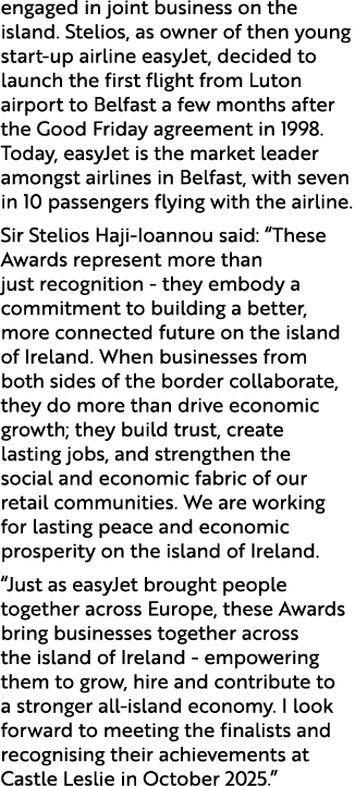 engaged in joint business on the island. Stelios, as owner of then young start up airline easyJet, decided to launch ...