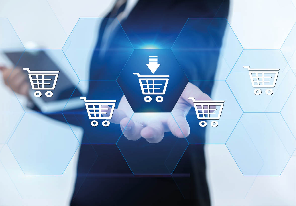 Add To Cart Internet Web Store Buy Online E-Commerce concept