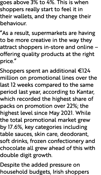 goes above 3% to 4%. This is when shoppers really start to feel it in their wallets, and they change their behaviour....