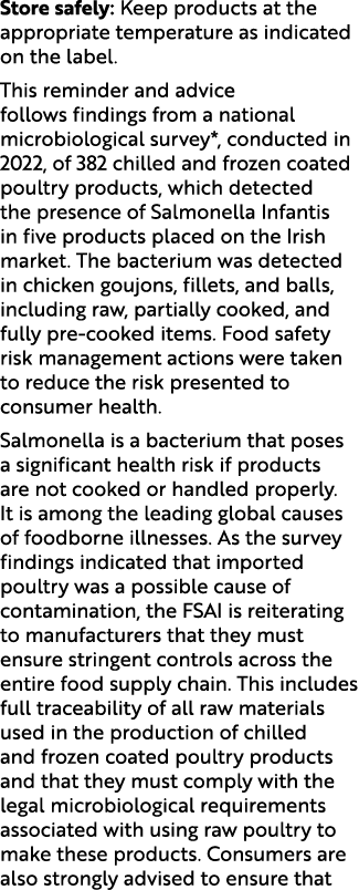 Store safely: Keep products at the appropriate temperature as indicated on the label. This reminder and advice follow...