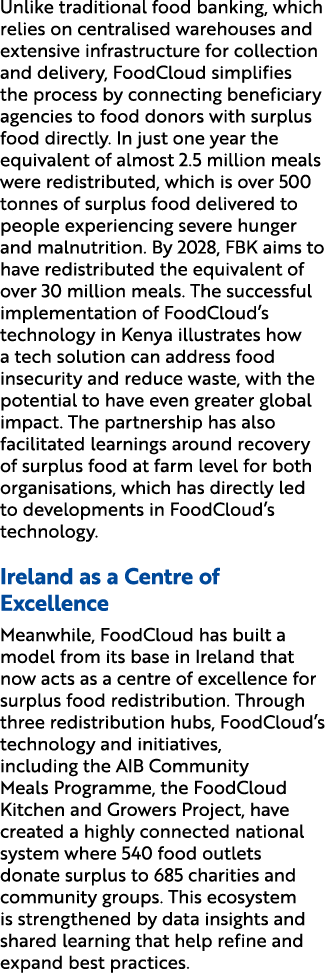 Unlike traditional food banking, which relies on centralised warehouses and extensive infrastructure for collection a...