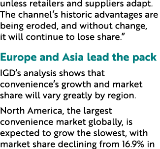unless retailers and suppliers adapt. The channel’s historic advantages are being eroded, and without change, it will...