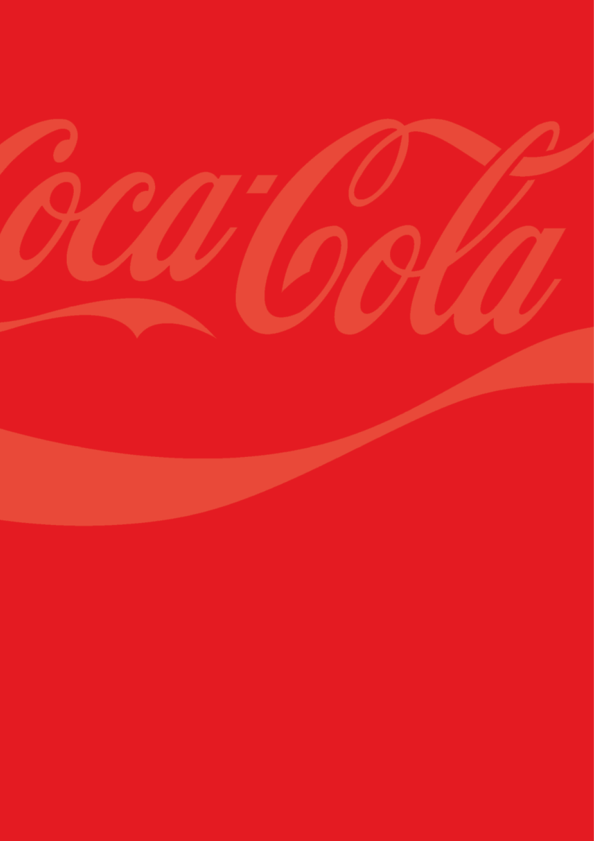 A red and white coca cola logo. Description generated by AI
