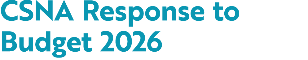 CSNA Response to Budget 2026