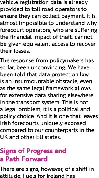 vehicle registration data is already provided to toll road operators to ensure they can collect payment. It is almost...