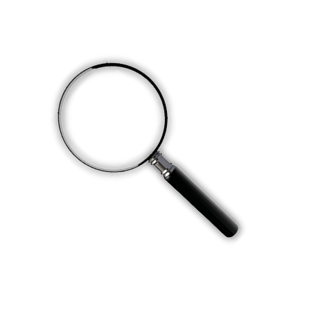 A magnifying glass isolated on a white background. Magnifier