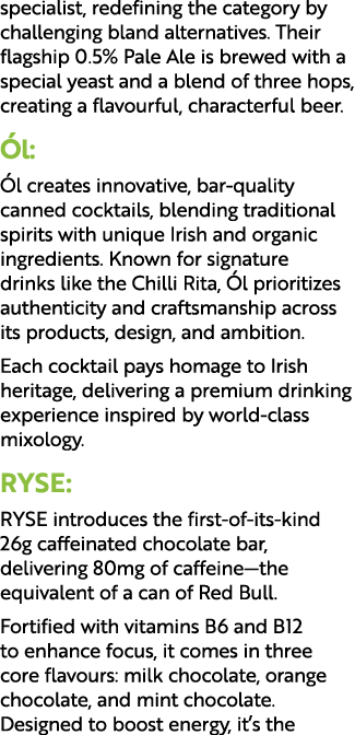 specialist, redefining the category by challenging bland alternatives. Their flagship 0.5% Pale Ale is brewed with a ...