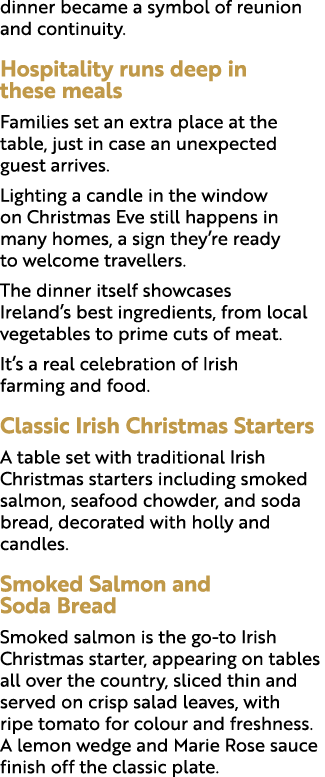 dinner became a symbol of reunion and continuity. Hospitality runs deep in these meals Families set an extra place at...