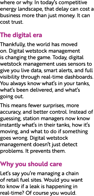where or why. In today’s competitive energy landscape, that delay can cost a business more than just money. It can co...