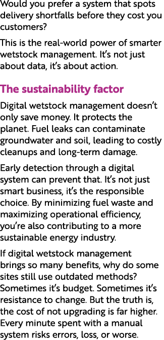 Would you prefer a system that spots delivery shortfalls before they cost you customers? This is the real world power...