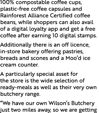 100% compostable coffee cups, plastic free coffee capsules and Rainforest Alliance Certified coffee beans, while shop...