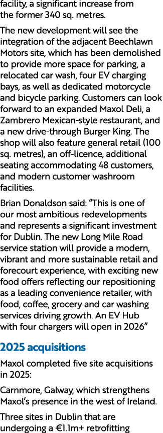 facility, a significant increase from the former 340 sq. metres. The new development will see the integration of the ...