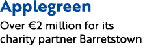Applegreen Over €2 million for its charity partner Barretstown