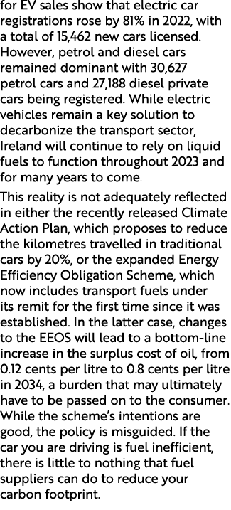 for EV sales show that electric car registrations rose by 81% in 2022, with a total of 15,462 new cars licensed. Howe...