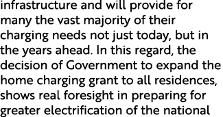 infrastructure and will provide for many the vast majority of their charging needs not just today, but in the years a...