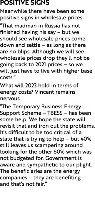 Positive signs Meanwhile there have been some positive signs in wholesale prices. “That madman in Russia has not fini...