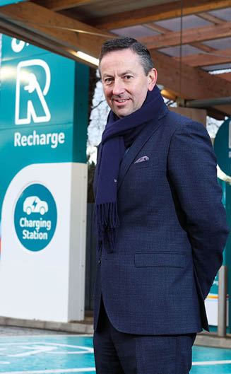 Press Eye - Belfast - Northern Ireland  Tuesday 6th  December 2022   Photo by  Matt Mackey  / PressEye  Maxol opens Northern Ireland’s first dedicated Ultra-Rapid EV charging hub at Kinnegar Service Station. Pictured at the launch from left is Kevin Paterson, Retail Manager NI, The Maxol Group;  Ciaran McNally, Chief Retail Officer, The Maxol Group;  Brian Donaldson, CEO The Maxol Group