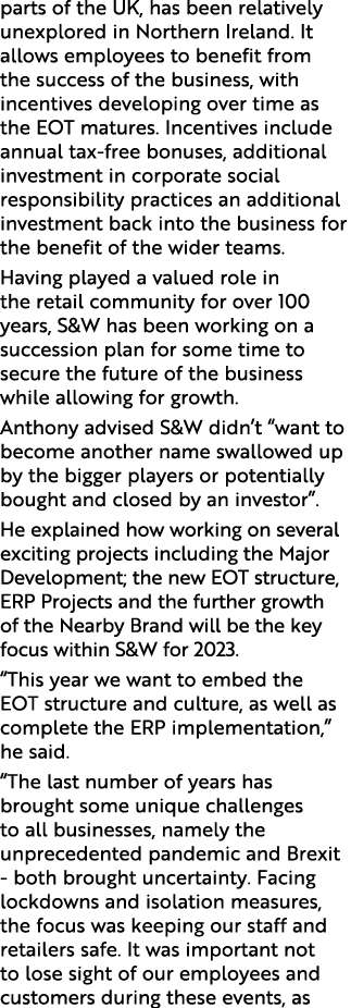 parts of the UK, has been relatively unexplored in Northern Ireland. It allows employees to benefit from the success ...