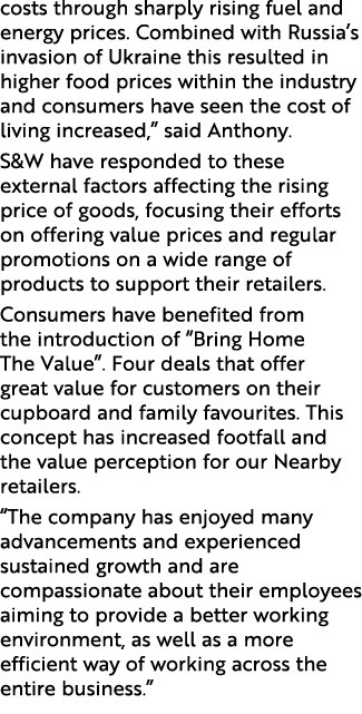 costs through sharply rising fuel and energy prices. Combined with Russia’s invasion of Ukraine this resulted in high...