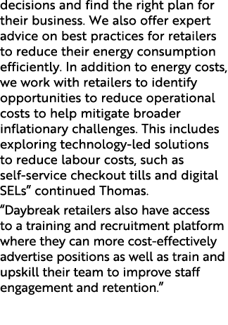 decisions and find the right plan for their business. We also offer expert advice on best practices for retailers to ...
